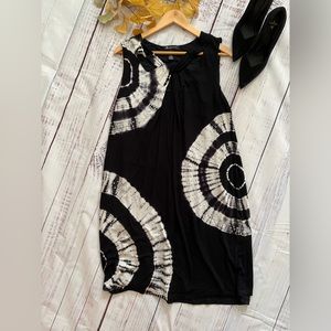 Cute Black and White Tie Dye Dress by INC International Concepts Size 2X